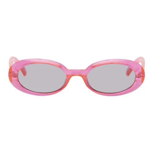 Le Specs Oval Sunglasses Women's Pink