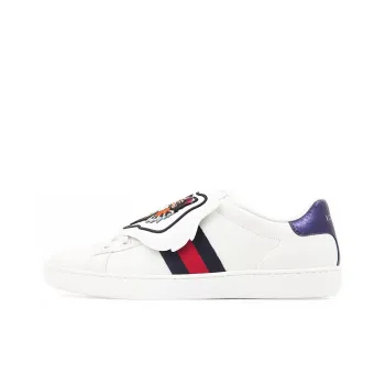 GUCCI ACE Stylish Skateboarding Shoes Women's White