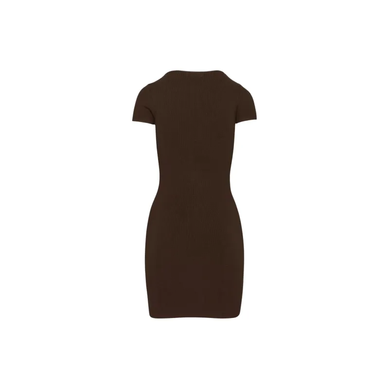 ARITZIA Babaton Emerge Dress Short-Sleeved Dresses Women's Coffee Bean/Coffee Bean-1