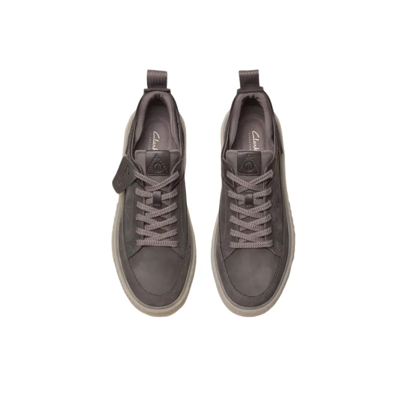 Clarks Low Top Skateboard Shoes Men's Gray-3
