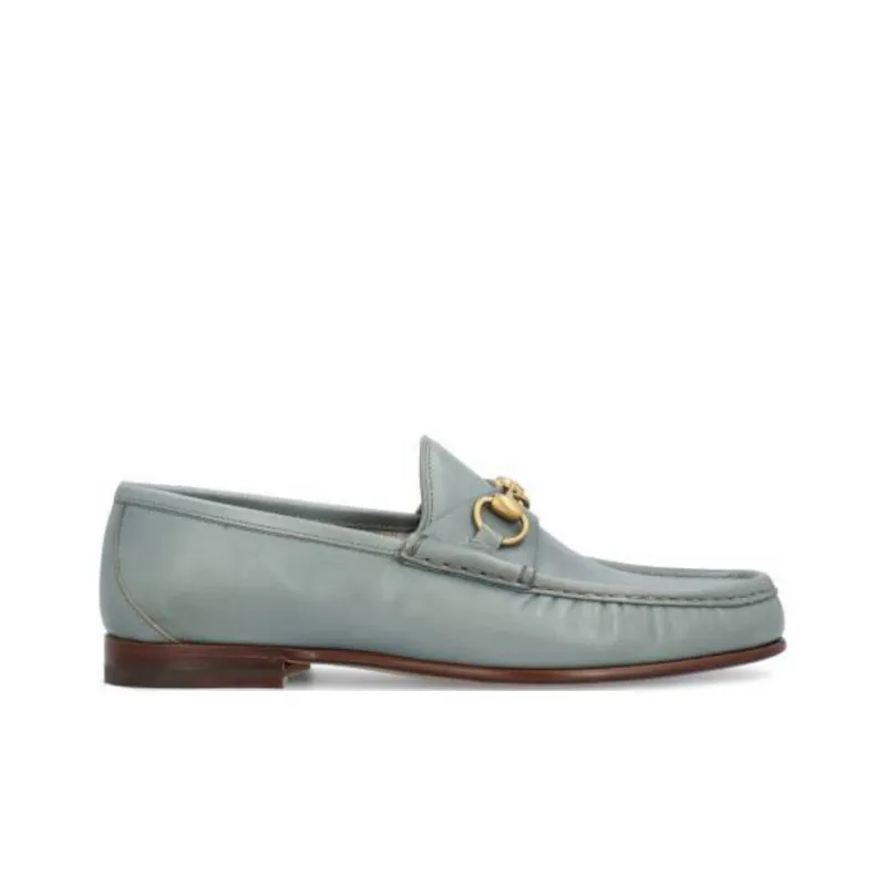 GUCCI Horsebit 1953 Loafers Men's Gray-1