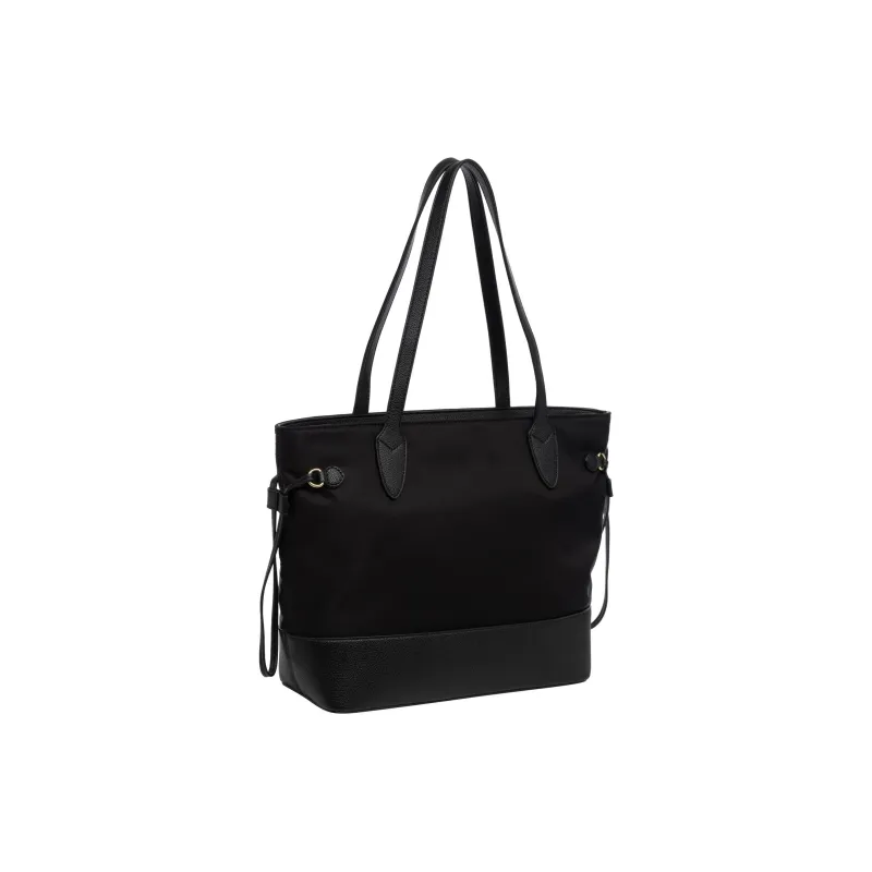 LOVE MOSCHINO Polyamide With Polyurethane Tote Bag, Shopping Bag, Shoulder Bag, Handbag Women's Black-1