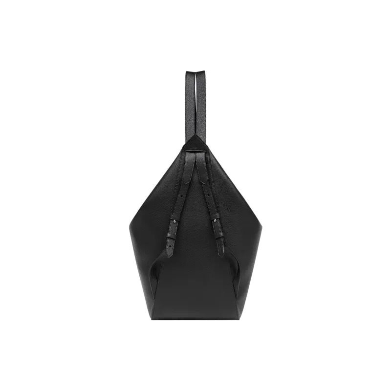 FENDI Calfskin Backpack Large Size Men's Black-3