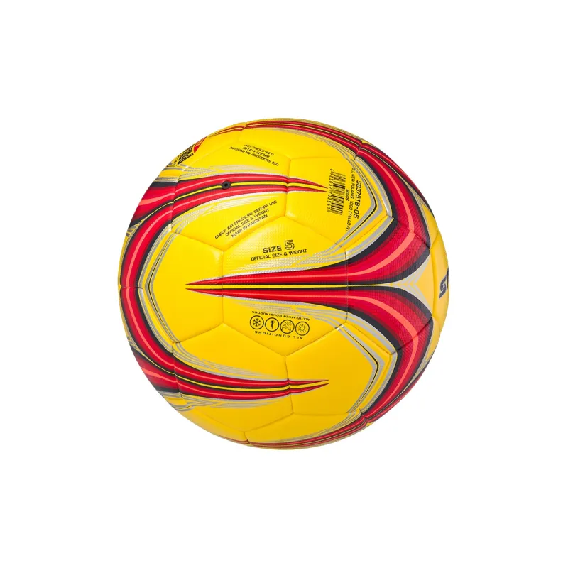Star Size 5 Standard Ball Soccer PU Seamless Thermal bonding Unisex Red Yellow-4