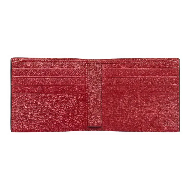 GUCCI Baiadera Canvas With Leather Wallet Unisex Red/multicolored-1