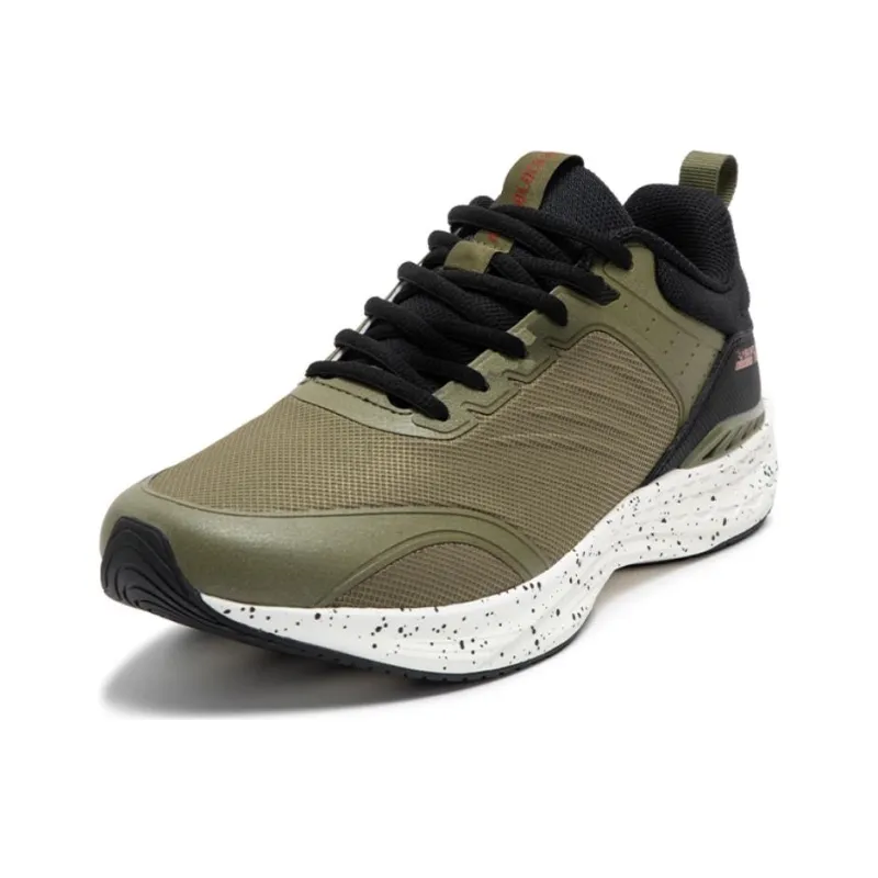 361° Wear Resistant Low Top Running Shoes Men's Green Black-1