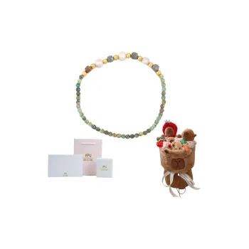 PANDUONA Copper Multicolor Beaded Bracelet Women's