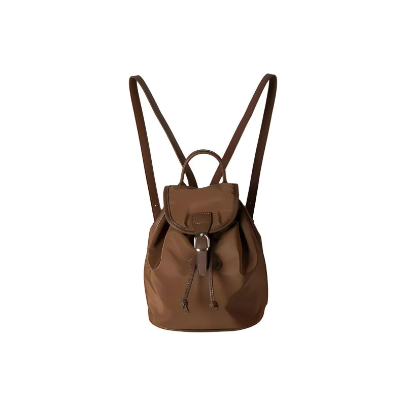TTaG．baG Nylon Backpack Regular Women's Ecru/Black/Coffee/Dark Brown-13