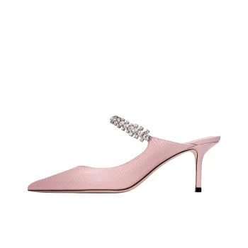 Jimmy Choo Bing Closed Toe Slippers 6.5cm Women's Pink