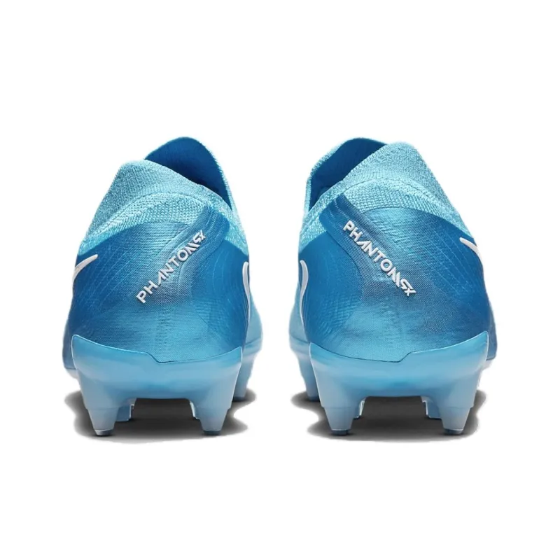 Nike Phantom GX 2 Elite SG Metal Long Studs Slip Resistant Soccer Shoes Unisex Blue-3