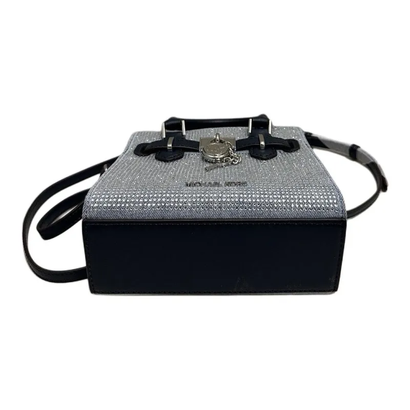 MICHAEL KORS Hamilton Series Washable Denim Handbag Shoulder Bag Crossbody Bag Extra Small Women's Denim Blue-4