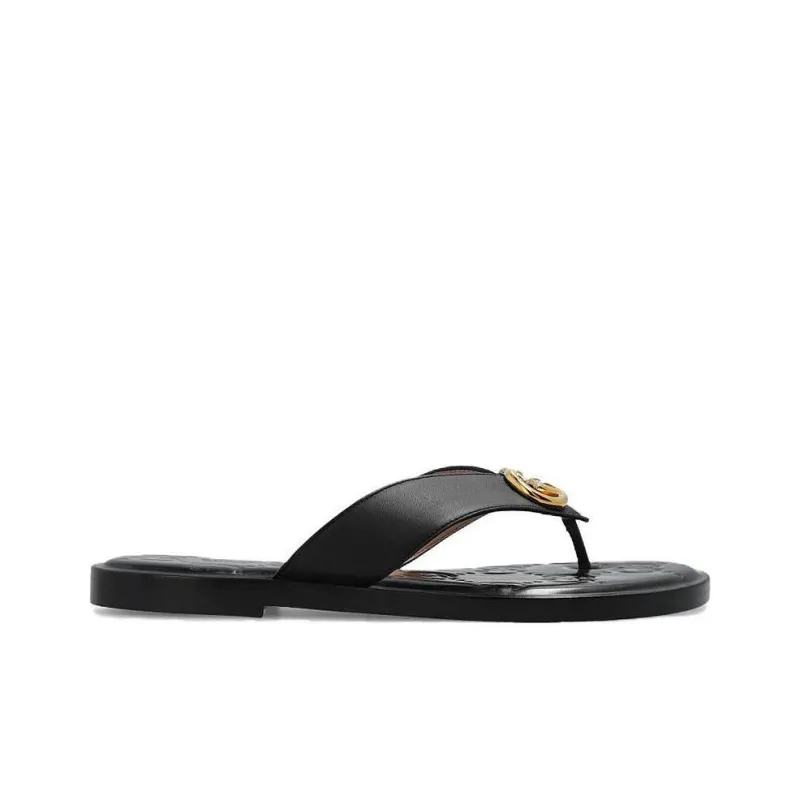 GUCCI Interlocking G Thong strap Slides-1