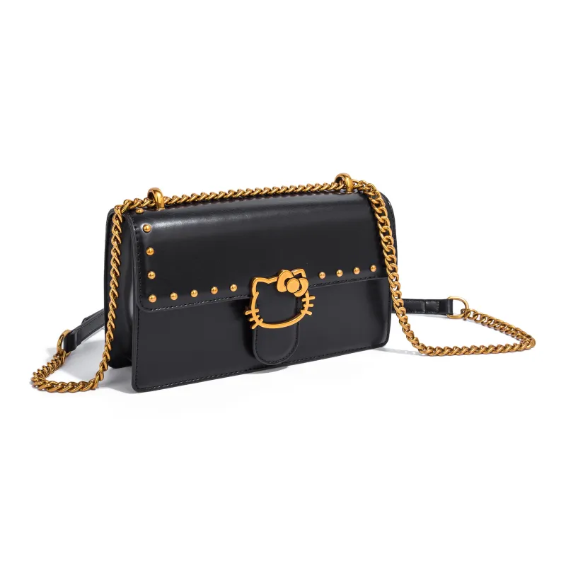 MESUCA Sanrio Collaboration Kitty Series PU Shoulder Bag Regular Women's White/Black/Brown-10