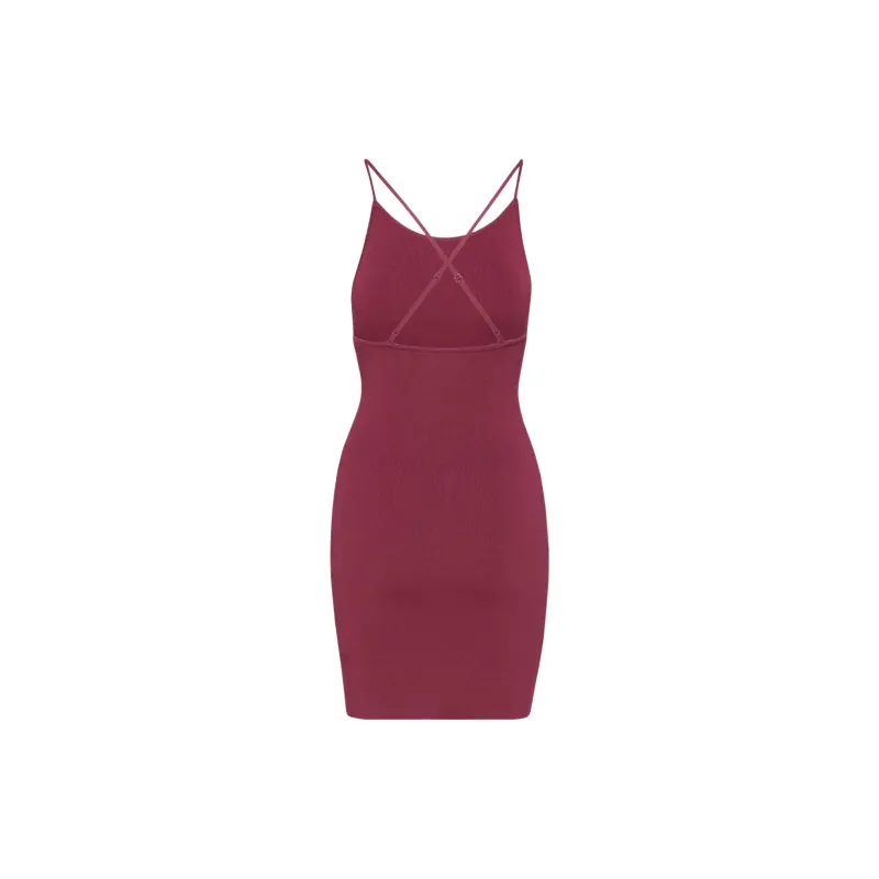 ARITZIA Babaton Anderson Sculpt Knit Halter Dress Slip Dresses Women's Grapevine-1