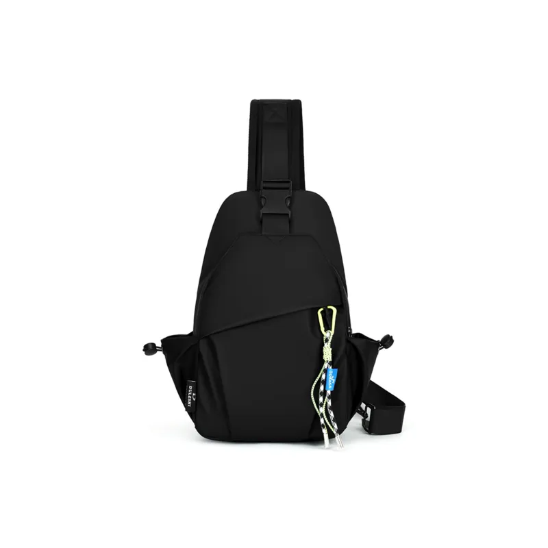 TAKI Water Resistant Membrana Dermalis Material Crossbody One Shoulder Sling Bags Regular Unisex Black/Blue/Gray-0