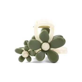 HANYUDIE Claw Clip-Advanced Elegance 3D Floral 3-Section Hair Clip With Shark Jaw Hair Clip Women's