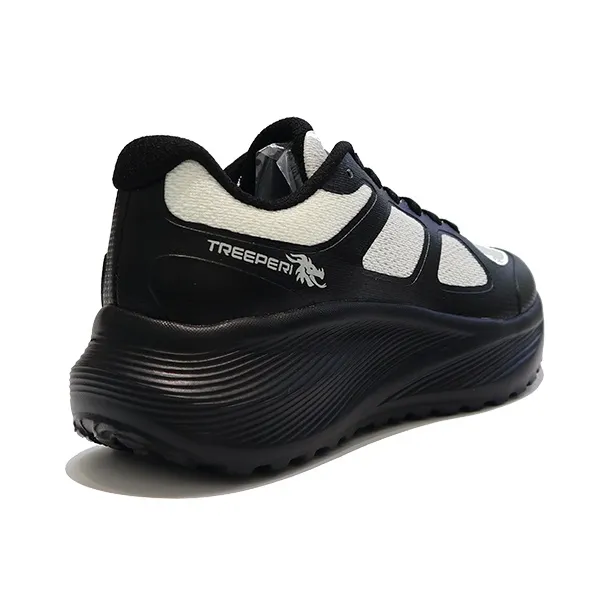 TREEPERI Running Shoes Unisex Low Top Black/White-2