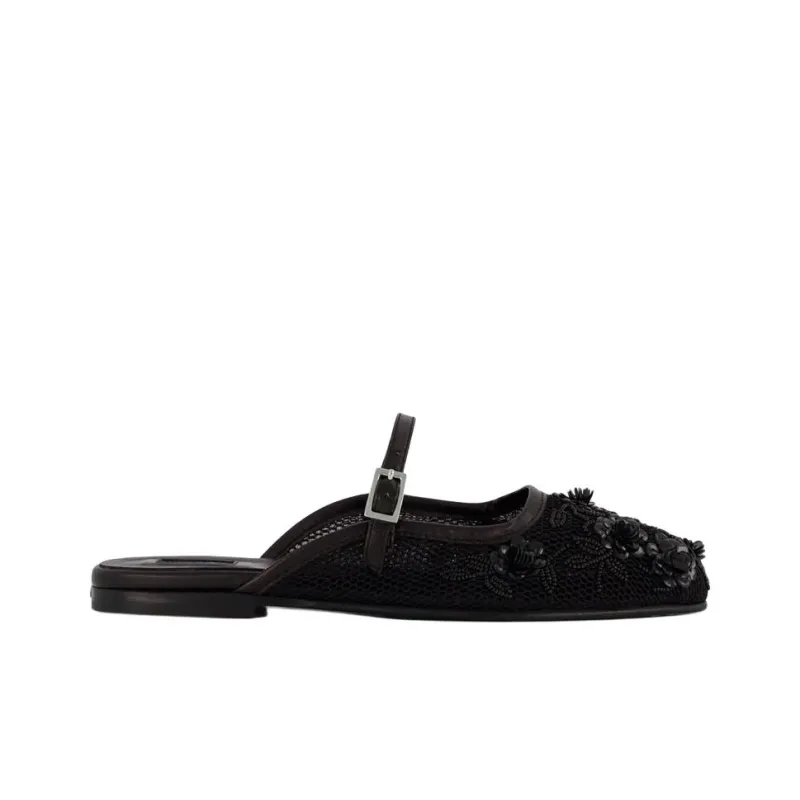 NODALETO Wrap-toe Slippers Women's Black-1