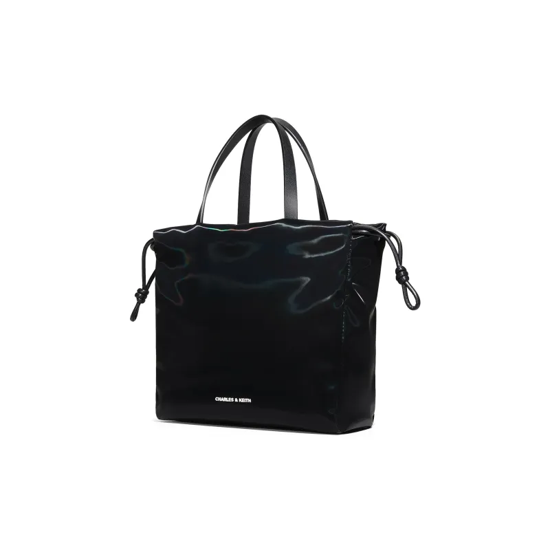 CHARLES&KEITH PU Handbag Small Size Women's JET BLACK-1