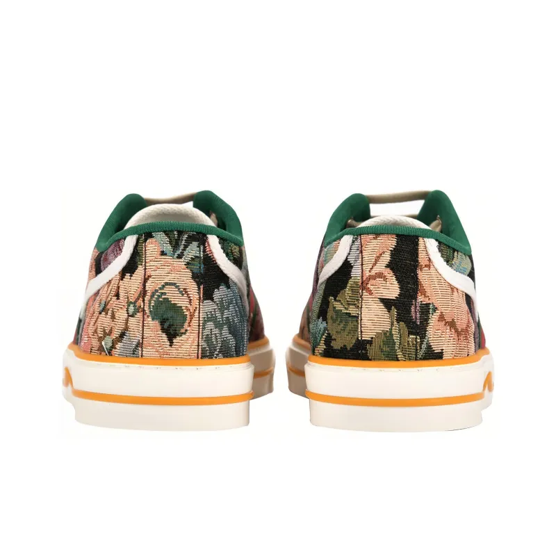GUCCI Tennis 1977 Low Top Stylish Skateboarding Shoes Men's Green-4