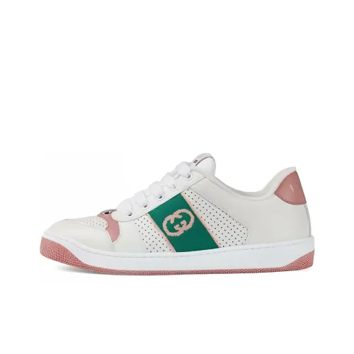 GUCCI Women's Screener 'White Light Pink Green'