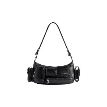 Balenciaga Superbusy Pocket Detailed Shoulder Bag