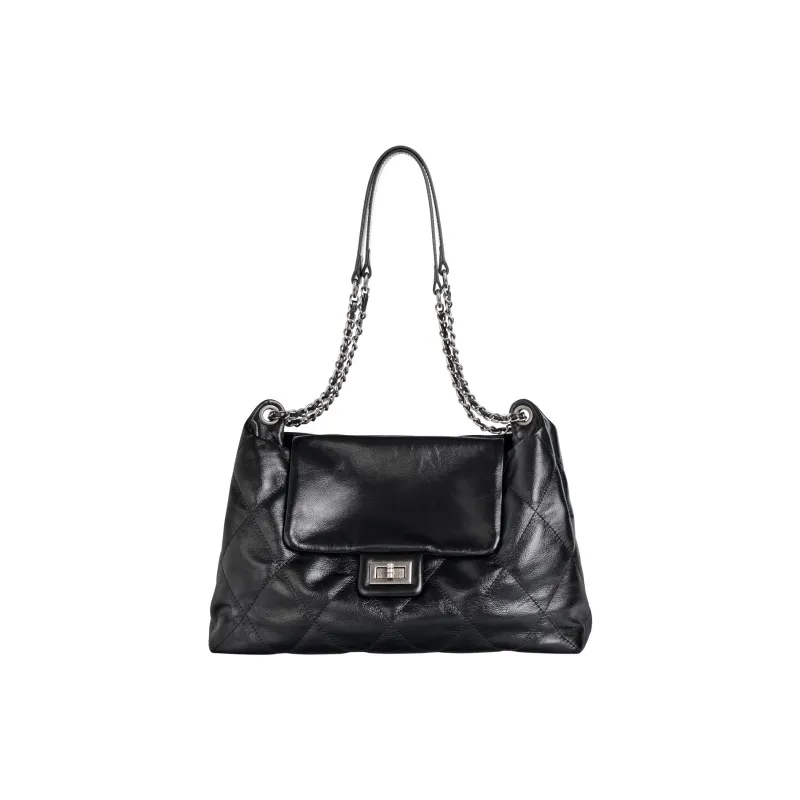 BLAKE FLEETO Cow Leather Hobo Bag Crossbody Bag Shoulder Bag Regular Women's Black-1