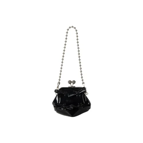 TTaG．baG PU Shoulder Bag Portable Crossbody Bag Shoulder Bag Regular Women's Black/White/Silver