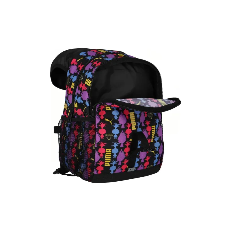 PUMA Magic Hair Fairy Collaboration Fabric Backpack Regular Unisex Black Full Print-2