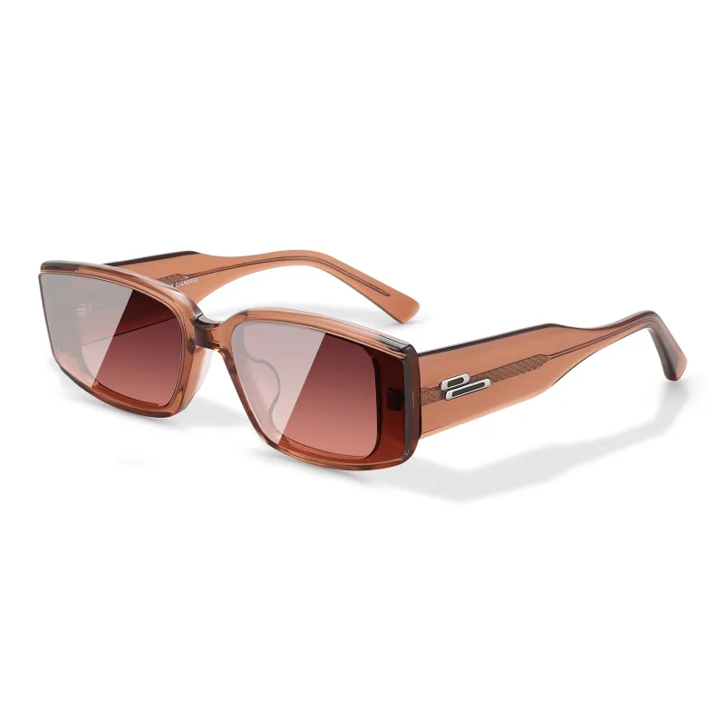 PULAIS Plate Frame Square Sunglasses Unisex-7
