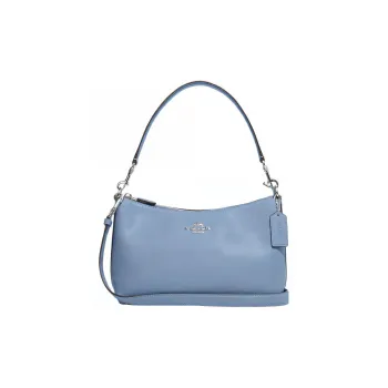 COACH Cow Leather Portable Crossbody Bag, Shoulder Bag Medium Size Women's Cornflower Blue