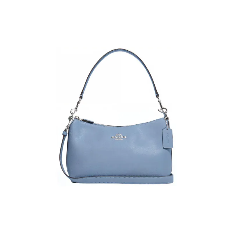 COACH Cow Leather Portable Crossbody Bag, Shoulder Bag Medium Size Women's Cornflower Blue-0