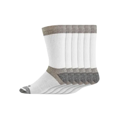 Dickies Mid-Calf Socks Men's 6 Pack White