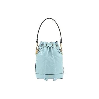 FENDI Mon Tresor Calfskin Bucket Bag Handbag Shoulder Bag Crossbody Bag Mini Women's Light Blue
