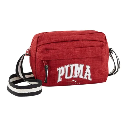 PUMA Polyester Shoulder Bag Crossbody Bag Unisex Deep Red Agate Multicolor