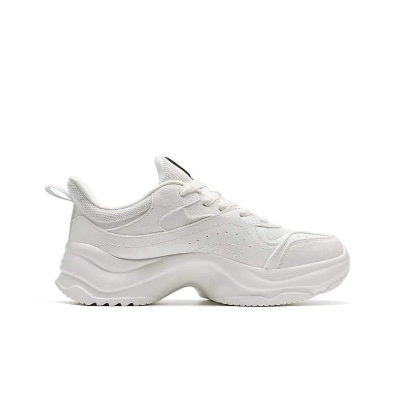 XTEP Cotton Candy Height Increasing Low Top Casual Shoes Women's Sail White-1