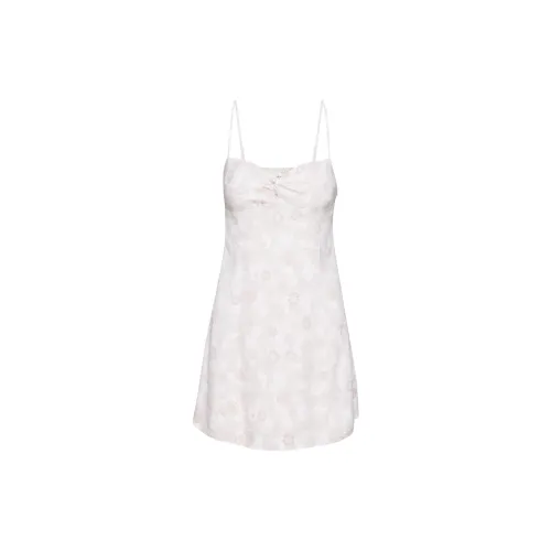 ARITZIA Slip Dresses Women's White Light Birch/White Background Birch Wood Print