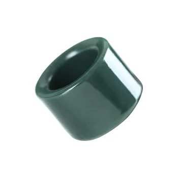 Renyu Jewelry Ring Clamp Green Jade Unisex