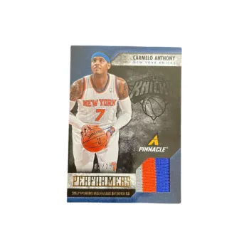 PANINI 2013 14 Knicks Carmelo Anthony Melon Window Jersey Patch Tricolor Jersey Star Card Pass Sports Cards 1 Pc