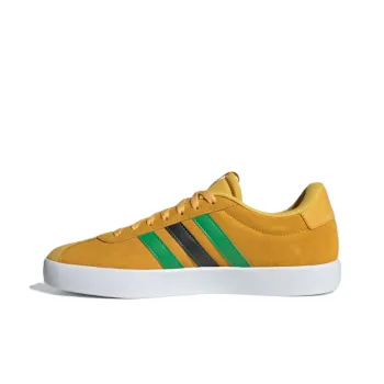 Adidas Coverage Anti Slip And Wear Resistant Low Top Tennis Shoes Unisex Gold/Fresh Green/No. 1 Black
