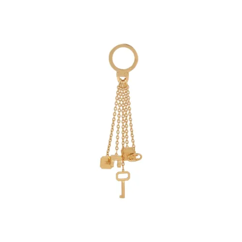 CELINE Brass Keychains Women's Gold