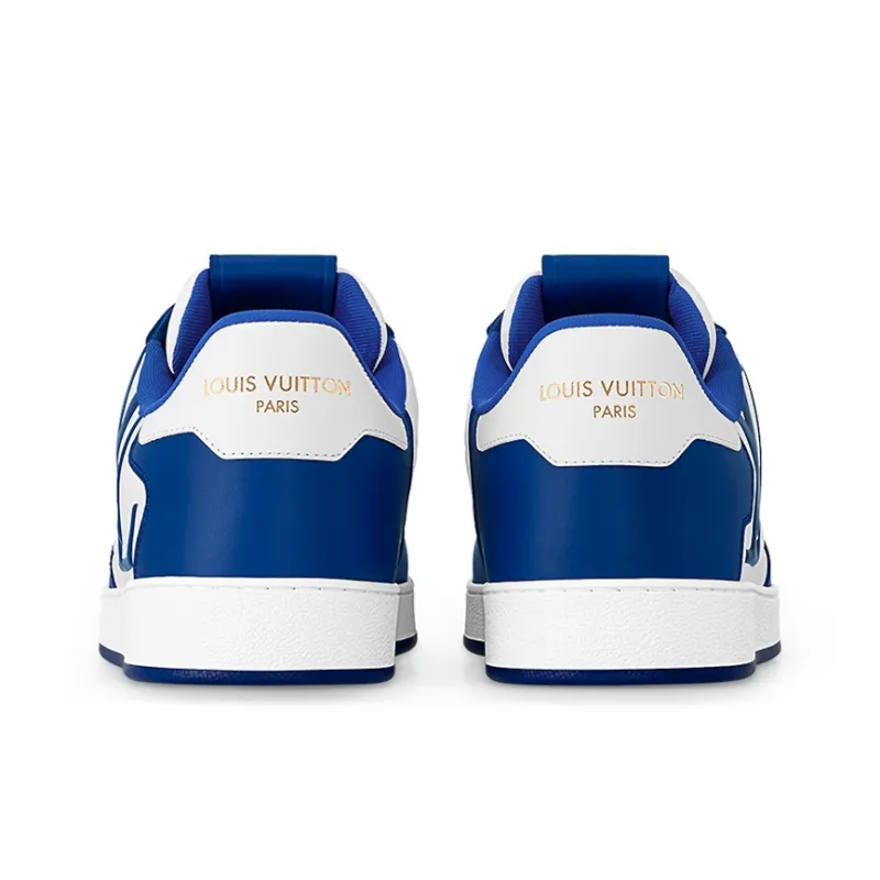 LOUIS VUITTON Rivoli Low Top Skateboard Shoes Men's Blue-3