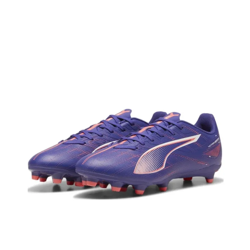 PUMA Ultra 5 Anti-Slip Wear-Resistant Soccer Shoes Men's Purple-2