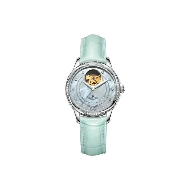 GRAND PRIX Automatic Mechanical Movement Women's Watch Watch Mother-of-Pearl Color Watch Dial-5