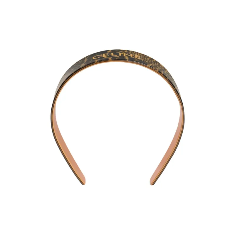 CELINE Headband In Acetate And Steel-1