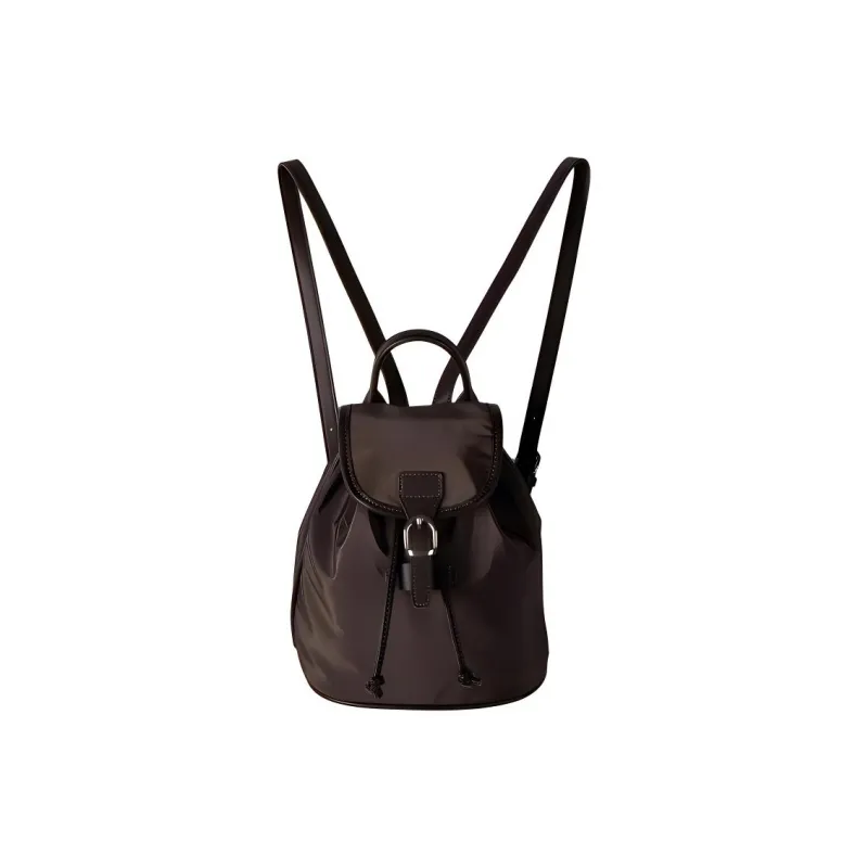 TTaG．baG Nylon Backpack Regular Women's Ecru/Black/Coffee/Dark Brown-6