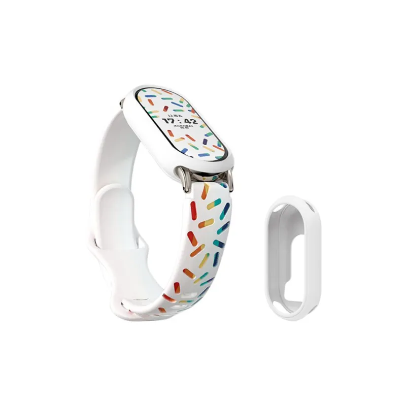 Yu Qing Compatible Xiaomi Smart Band 9/8/7 All NFC Version Smart Silicone Wristband Watch Bands 210mm Unisex-6