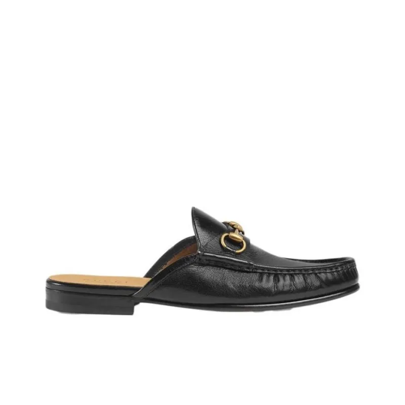 GUCCI Horsebit Leather Slipper-1