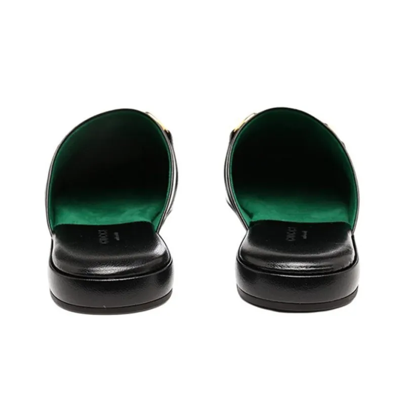 GUCCI 2015 Re Edition Princetown Wrap toe Slippers Women's Black-3