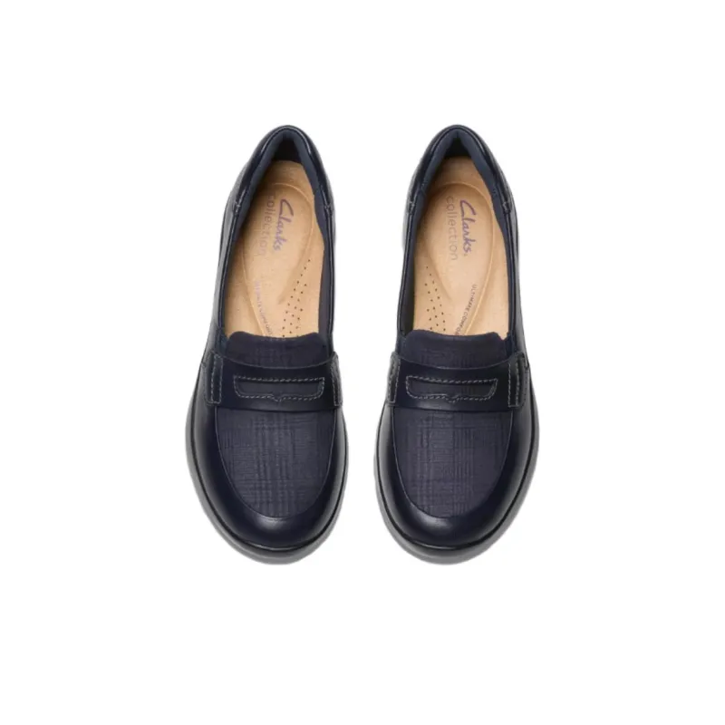 Clarks Loafers Women's Marine Blue-3